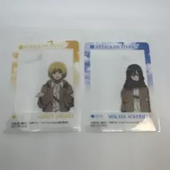 進撃の巨人　アニメイト特典　クリアカード　ミカサ　アルミン
