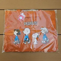 【新品】PEANUTS スヌーピー エコバッグ オレンジ 大容量