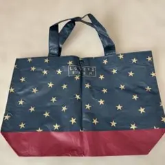 LOWRYS FARM 星柄トートバッグ ネイビー/レッド
