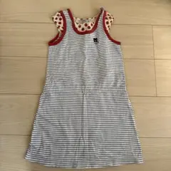DOUBLE.B ノースリーブ ワンピース 120cm ボーダーのサムネイル