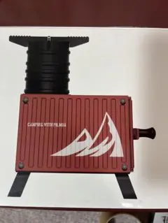 廃盤レアPILMOA ミニ薪ストーブ キャンプテイナー レッド 新品未使用