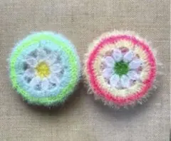 スセミたわし　使ってみて♡ ちょっと大きめネオンカラー　エコたわし　掃除用具のサムネイル
