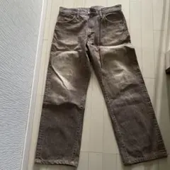 EDWIN ブラウン ストレートジーンズ XU