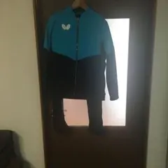 バタフライ ウィルバー・TRジャージ 上下セット Lサイズ ターコイズ