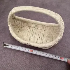 ホワイトバスケット かご