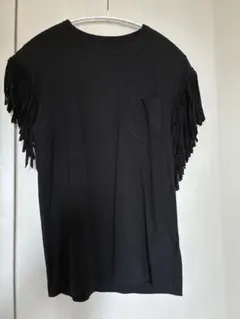 サカイ sacai フリンジカットソー 半袖 リネン 2 ブラックのサムネイル