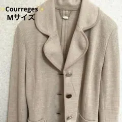 Courreges 美品 ジャケット・セレモニー ベージュ Mサイズ ロゴボタン