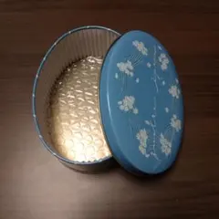quatre épice 花柄 オーバル型 空き缶