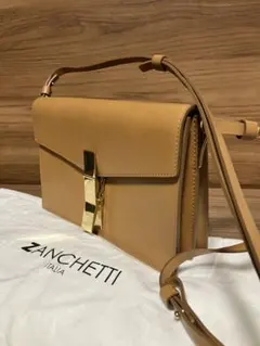 ZANCHETTI キャメル スクエアバッグのサムネイル