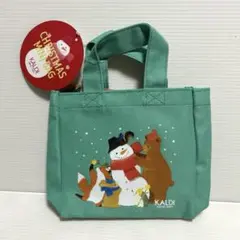 【KALDI】カルディ クリスマス ミニバッグ／チョコチップスコーン付き