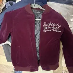 Subciety バーガンディベロア スタジャン S 90s
