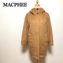 MACPHEE マカフィー ウールフーデッドコート キャメル 38 Mサイズ相当