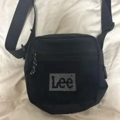 Leeナイロンショルダーバッグ黒