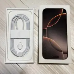 Apple iPhone 16 Pro 空箱 純正USB-Cケーブル付