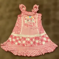 メゾピアノ みみぽぽ 水着 110 平成レトロ 希少 ワンピース 極美品 