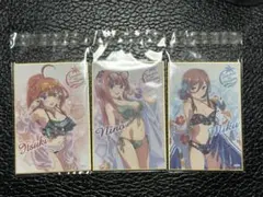 五等分の花嫁 水着イラスト ミニ色紙 3枚セットのサムネイル