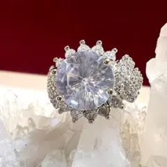 ヴィンテージデザインアクセサリーリング指輪シルバーストーン大粒遺品整理生前整理