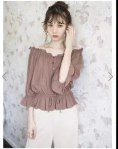 GRL 2way キャンディスリーブフリルシフォンブラウス