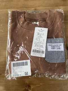 新品⭐︎ブラウン ポケット付き トレーナー