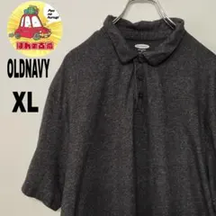 usa古着 OLDNAVY 半袖ポロシャツ　ダークグレー　XL