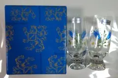 ボヘミアン·ガラス　ペアグラスセット