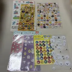 かわいいキャラクターシールセット７種類セット