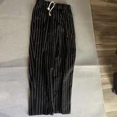 ストライプ ウエストゴムパンツ