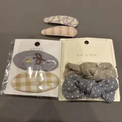 ヘアピンとヘアゴムセット