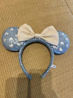 ミニーカチューシャスパンコールハート柄