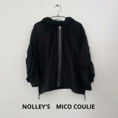 NOLLEY'S　MICO COULIEオーガンジーグログランフードブルゾンのサムネイル
