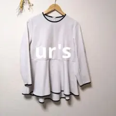 ur's ユアーズ パイピング ペプラム トップス キレイめのサムネイル
