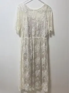 レースワンピース　ドレス　結婚式　撮影