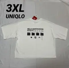 BABYMONSTER ユニクロUT Tシャツ 白 3XL ベイビーモンスター