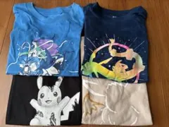 UNIQLO UT ポケモン 半袖 Tシャツ ネイビー 120cm 3枚セット