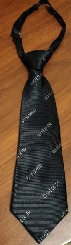 COMME CA ISM 子供用ブラック ネクタイ