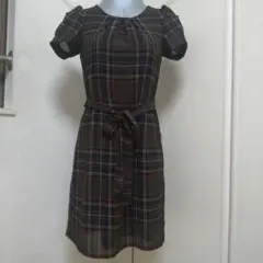 ワンピース プロポーション 茶 ブラウン