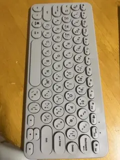 ワイヤレスキーボード 英語配列 ライトグレー
