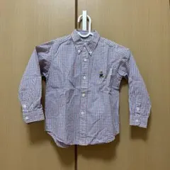 MIKI HOUSE 110cm 長袖チェックシャツ