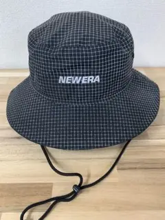 NEW ERA バケットハット チェック柄 ストラップ付のサムネイル