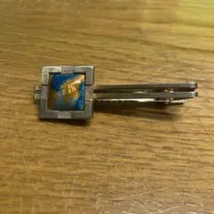ネクタイピン　宝石　ブルー　オーカー