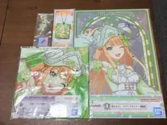 学マス 一番くじ 紫雲清夏 ポスター　バンダナ　ラバーチャーム　アクリルスタンド
