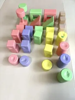 ピープル お米の積み木セット パステルカラー