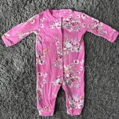 next baby 花柄ロンパース ピンク