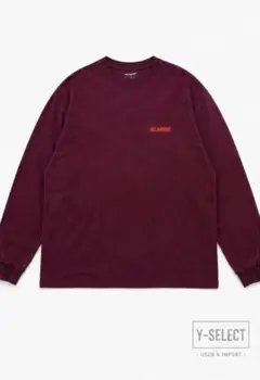 XLARGE バックプリント ロンT L バーガンディ ゴリラロゴのサムネイル