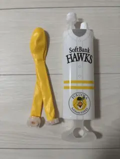 SoftBank Hawks 応援グッズ ジェット風船専用ポンプ　バルーン付き