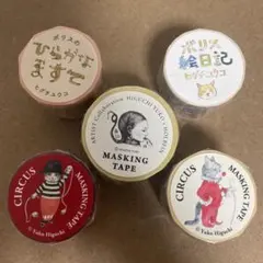 ヒグチユウコ CIRCUS展 マスキングテープ ボリス絵日記 ひらがなますて