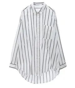 ドビーストライプロングシャツ