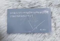 straykids チャンビン メッセージカード