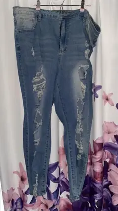 ダメージデニム 4XL 大きいサイズ