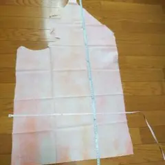 ピンクとオレンジのグラデーション 淡い花柄 生地